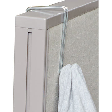Alera® Single Sided Partition Garment Hook, Silver, Steel, 2-pk freeshipping - TVN Wholesale